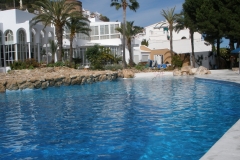 The communal pool