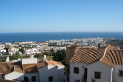 View down to Nerja from our balcony