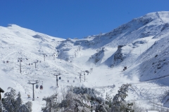 The Sierra Nevada ski slopes