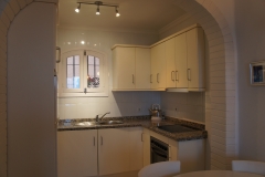 The kitchen area